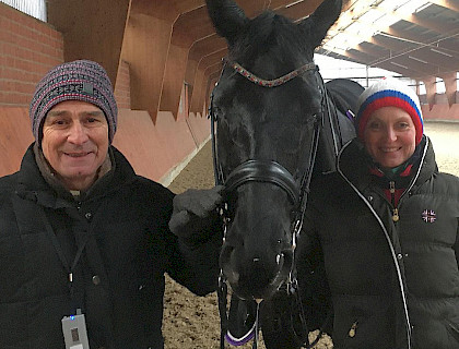 Ferdi Eilberg trainiert Tatiana in Bielefeld